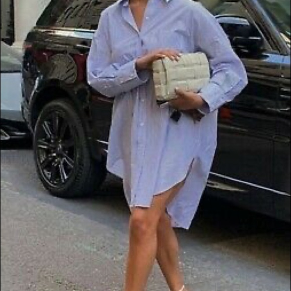 COPY - Striped Button Down Shirt Dress